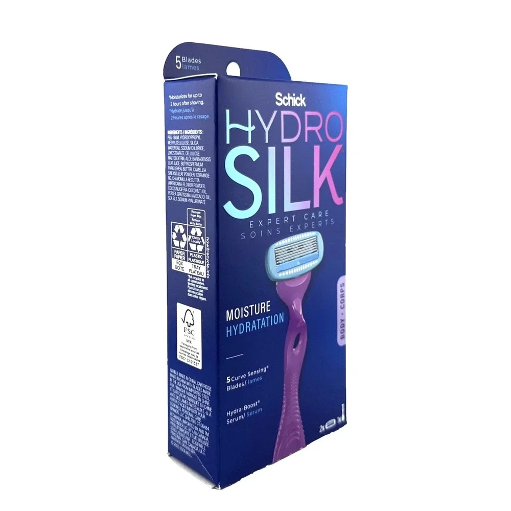 Schick Hydro Silk Razor for Women - 1 Razor Handle + 2 Razor Refill Pack - 1 Set - Picture 2 of 6